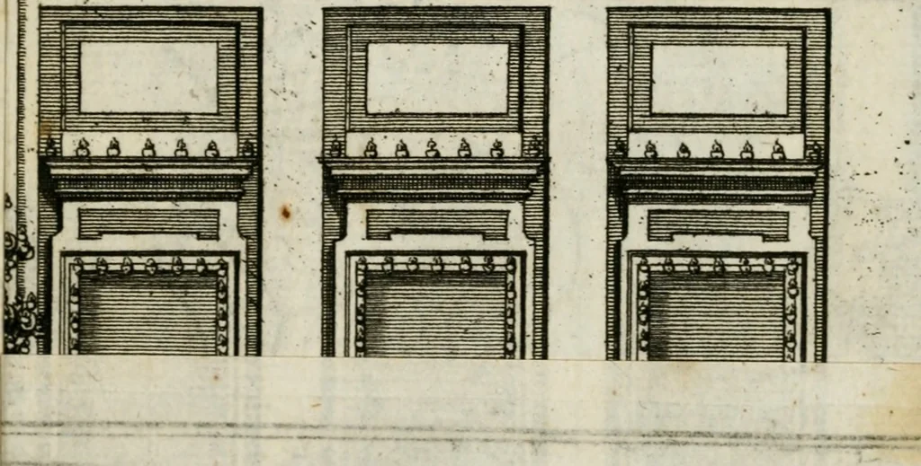 An illustration from Beschreibung der Illumination zu Dressden bey der königlichen sicilianischen in Vollmacht vollzogenen Vermählung : nebst andern dahin gehörigen Vorstellungen und verschiedenen Kupffer-Stichen, 1738, leaf 96