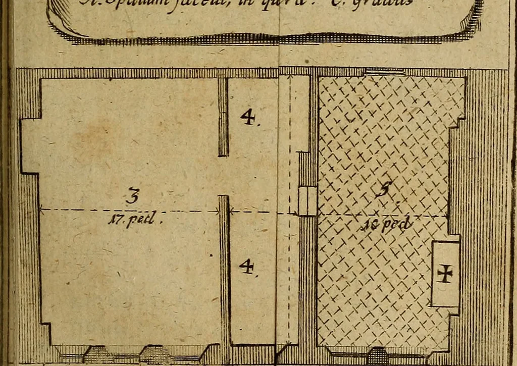 An illustration from Beschreibung der vornehmsten Merkwürdigkeiten in des H.R. Reichs freyen Stadt Nürnberg und auf der hohen Schule zu Altdorf : nebst einem chronologischen Verzeichnisse der von deutschen, insonderheit Nürnbergern, erfundenen Künste, vom XIII Jahrhunderte bis auf jetzige Zeiten, 1778, leaf 216