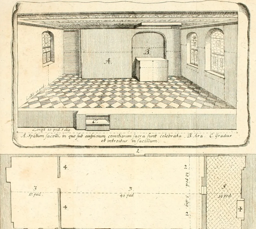 An illustration from Beschreibung der vornehmsten Merkwürdigkeiten in des H.R. Reichs freyen Stadt Nürnberg und auf der hohen Schule zu Altdorf : nebst einem chronologischen Verzeichnisse der von deutschen, insonderheit Nürnbergern, erfundenen Künste, vom XIII Jahrhunderte bis auf jetzige Zeiten, 1778, leaf 217