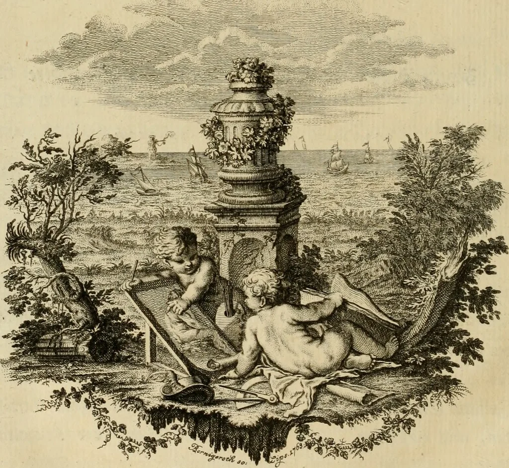 An illustration from Beschreibung des Cabinets von Gemählden verschiedener berühmten Mahler des Herrn Johann Gottlieb Stein, 1763, leaf 121