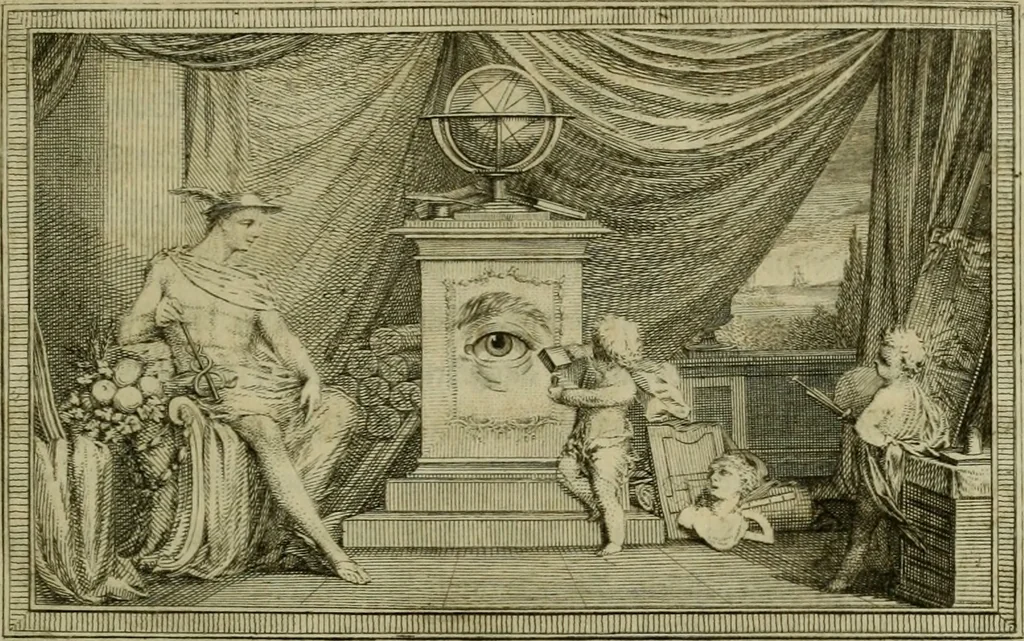 An illustration from Beschreibung des Cabinets von Gemählden verschiedener berühmten Mahler des Herrn Johann Gottlieb Stein, 1763, leaf 14