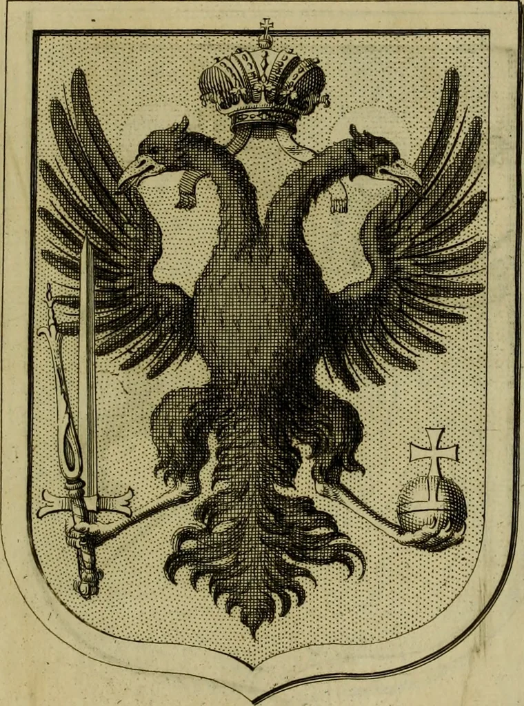 An illustration from Beschreibung des fürtreflichen Gemähld- und Bilder-Schatzes, welcher in denen hochgräflichen Schlössern und Gebäuen deren Reichs-Grafen von Schönborn, Bucheim, Wolfstahl &c., sowohl in dem Heil. Röm. Reich, als in dem Ertz-Hertzogthum Oesterreich zu ersehen und zu finden : samt einer Beschreibung deren Sachen und Authoren, wie auch einem treu-gehorsamsten Neu-Jahrs-Wunsch : nebst anderen verschiedenen Teutschen und Lateinischen Lob-Reimen historicè, genealogicè, & heraldicè verfasset, und durch besonderen Fleiss eingetheilet zu ehren und ewigen Nach-Ruhm des Hochgräfl. Hauses von Schönborn, Bucheim, Wolfsthal, &c., 1746, leaf 126