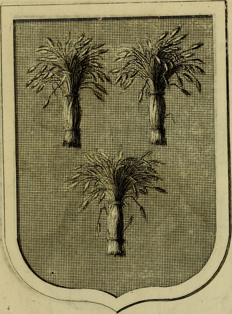 An illustration from Beschreibung des fürtreflichen Gemähld- und Bilder-Schatzes, welcher in denen hochgräflichen Schlössern und Gebäuen deren Reichs-Grafen von Schönborn, Bucheim, Wolfstahl &c., sowohl in dem Heil. Röm. Reich, als in dem Ertz-Hertzogthum Oesterreich zu ersehen und zu finden : samt einer Beschreibung deren Sachen und Authoren, wie auch einem treu-gehorsamsten Neu-Jahrs-Wunsch : nebst anderen verschiedenen Teutschen und Lateinischen Lob-Reimen historicè, genealogicè, & heraldicè verfasset, und durch besonderen Fleiss eingetheilet zu ehren und ewigen Nach-Ruhm des Hochgräfl. Hauses von Schönborn, Bucheim, Wolfsthal, &c., 1746, leaf 134