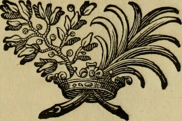 An illustration from Beschreibung des fürtreflichen Gemähld- und Bilder-Schatzes, welcher in denen hochgräflichen Schlössern und Gebäuen deren Reichs-Grafen von Schönborn, Bucheim, Wolfstahl &c., sowohl in dem Heil. Röm. Reich, als in dem Ertz-Hertzogthum Oesterreich zu ersehen und zu finden : samt einer Beschreibung deren Sachen und Authoren, wie auch einem treu-gehorsamsten Neu-Jahrs-Wunsch : nebst anderen verschiedenen Teutschen und Lateinischen Lob-Reimen historicè, genealogicè, & heraldicè verfasset, und durch besonderen Fleiss eingetheilet zu ehren und ewigen Nach-Ruhm des Hochgräfl. Hauses von Schönborn, Bucheim, Wolfsthal, &c., 1746, leaf 98