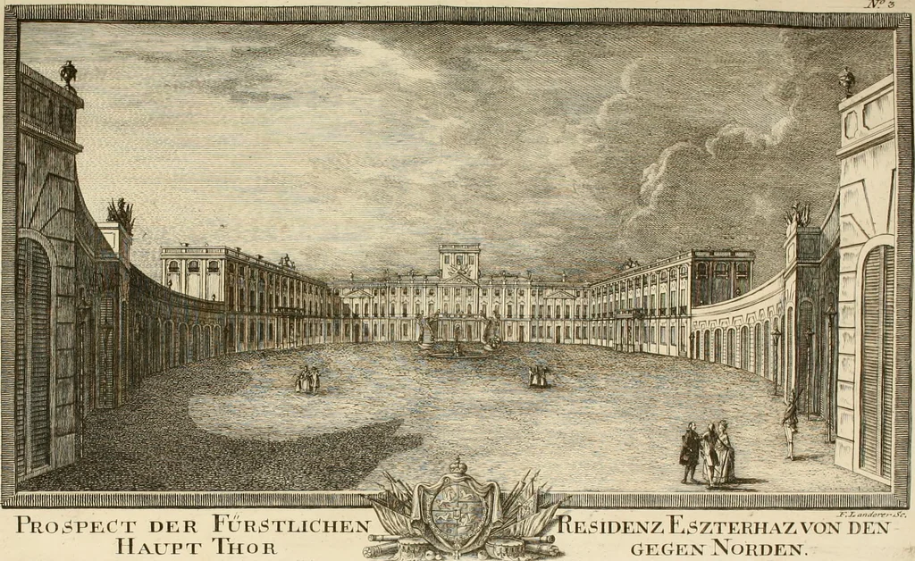An illustration from Beschreibung des Hochfürstlichen Schlosses Esterháss im Königreiche Ungern, 1784, leaf 69
