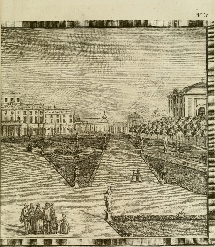 An illustration from Beschreibung des Hochfürstlichen Schlosses Esterháss im Königreiche Ungern, 1784, leaf 72