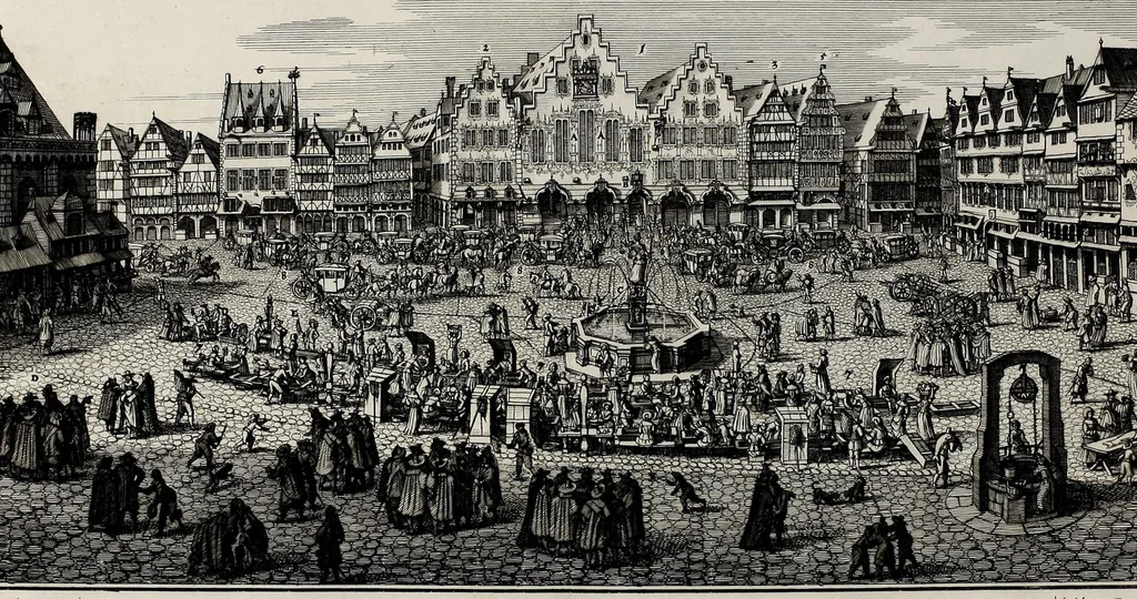 An illustration from Beschreibung vnd Abbildung aller königl. und churfürstl. Ein-Züge, Wahl vnd Crönungs Acta : so geschehen zu Franckfurt am Mayn im Jahr 1658 : sampt andern darzu gehörigen vnd beygefügten Sachen, 1658, leaf 44