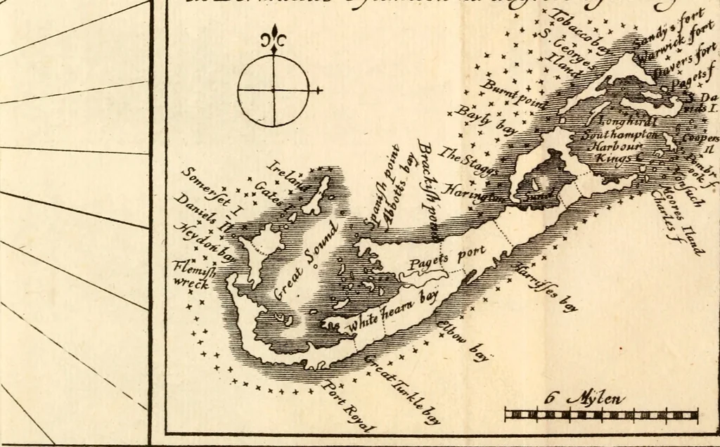An illustration from Beschrijvinghe van Virginia, Nieuw Nederlandt, Nieuw Engelandt, en d'eylanden Bermudes, Berbados, en S. Christoffel. Dienstelijck voor elck een derwaerts handelende, en alle voort-planters van nieuw colonien, 1651, leaf 11