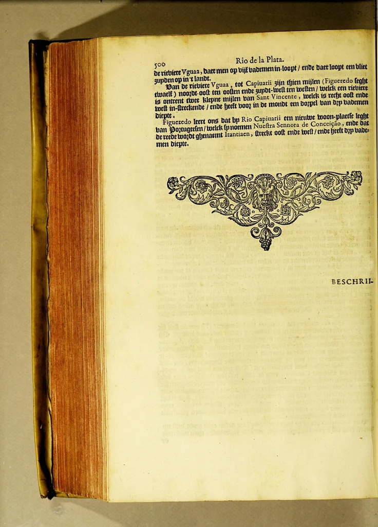 An illustration from Beschrijvinghe van West-Indien, 1630, leaf 578