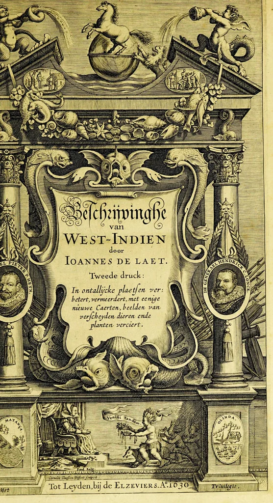An illustration from Beschrijvinghe van West-Indien, 1630, leaf 9