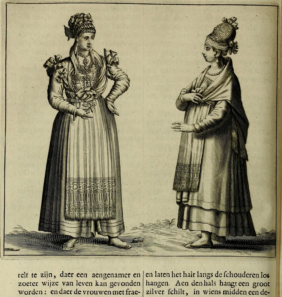 An illustration from Naukeurige beschryving der eilanden, in de archipel der Middelantsche zee, en ontrent dezelve, gelegen : waer onder de voornaemste Cyprus, Rhodus, Kandien, Samos, Scio, Negroponte, Lemnos, Paros, Delos, Patmos, en andere in groten getale, behelzende der zelver benamingen, gelegentheden, steden, kastelen, gedenkwaerdige aeloude en hedendaeghse geschiedenissen, bestieringen, veroveringen, gewassen, dieren, &c. : verrijkt met zee- en eilant-kaerten, en afbeeldingen van steden, dieren, gewassen &c., 1688, leaf 287