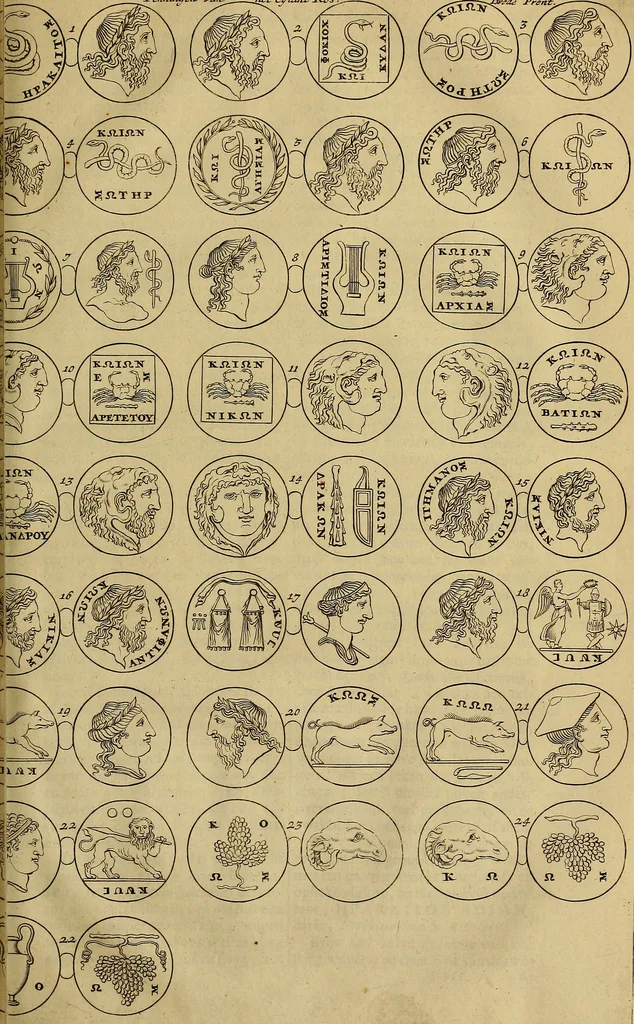 An illustration from Naukeurige beschryving der eilanden, in de archipel der Middelantsche zee, en ontrent dezelve, gelegen : waer onder de voornaemste Cyprus, Rhodus, Kandien, Samos, Scio, Negroponte, Lemnos, Paros, Delos, Patmos, en andere in groten getale, behelzende der zelver benamingen, gelegentheden, steden, kastelen, gedenkwaerdige aeloude en hedendaeghse geschiedenissen, bestieringen, veroveringen, gewassen, dieren, &c. : verrijkt met zee- en eilant-kaerten, en afbeeldingen van steden, dieren, gewassen &c., 1688, leaf 600