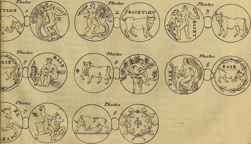 An illustration from Naukeurige beschryving der eilanden, in de archipel der Middelantsche zee, en ontrent dezelve, gelegen : waer onder de voornaemste Cyprus, Rhodus, Kandien, Samos, Scio, Negroponte, Lemnos, Paros, Delos, Patmos, en andere in groten getale, behelzende der zelver benamingen, gelegentheden, steden, kastelen, gedenkwaerdige aeloude en hedendaeghse geschiedenissen, bestieringen, veroveringen, gewassen, dieren, &c. : verrijkt met zee- en eilant-kaerten, en afbeeldingen van steden, dieren, gewassen &c., 1688, leaf 628
