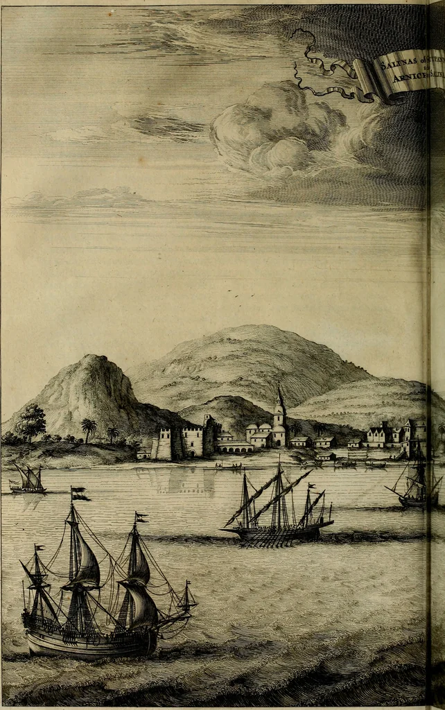 An illustration from Naukeurige beschryving der eilanden, in de archipel der Middelantsche zee, en ontrent dezelve, gelegen : waer onder de voornaemste Cyprus, Rhodus, Kandien, Samos, Scio, Negroponte, Lemnos, Paros, Delos, Patmos, en andere in groten getale, behelzende der zelver benamingen, gelegentheden, steden, kastelen, gedenkwaerdige aeloude en hedendaeghse geschiedenissen, bestieringen, veroveringen, gewassen, dieren, &c. : verrijkt met zee- en eilant-kaerten, en afbeeldingen van steden, dieren, gewassen &c., 1688, leaf 67