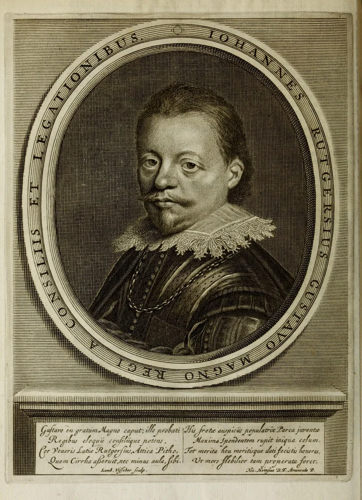 An illustration from Beschryvinge der stad Dordrecht : vervatende haar begin, opkomst, toeneming, en verdere stant ... Als mede een verzamelinge van eenige geslachtboomen, der adelijke, aal-oude, en aanzienlijke heeren-geslachten, van, en in, Dordrecht, enz. ..., 1677, leaf 248