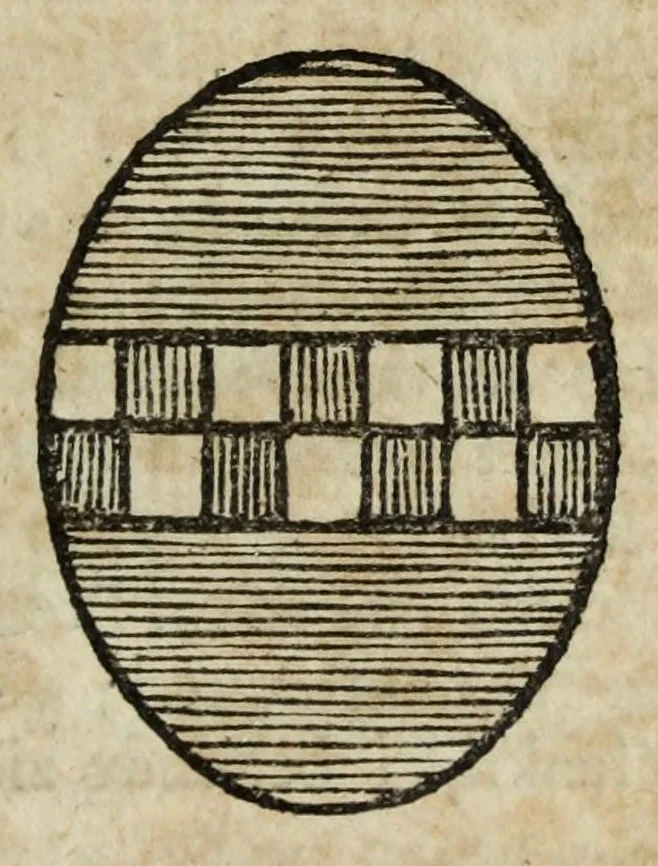 An illustration from Beschryvinge der stad Dordrecht : vervatende haar begin, opkomst, toeneming, en verdere stant ... Als mede een verzamelinge van eenige geslachtboomen, der adelijke, aal-oude, en aanzienlijke heeren-geslachten, van, en in, Dordrecht, enz. ..., 1677, leaf 487