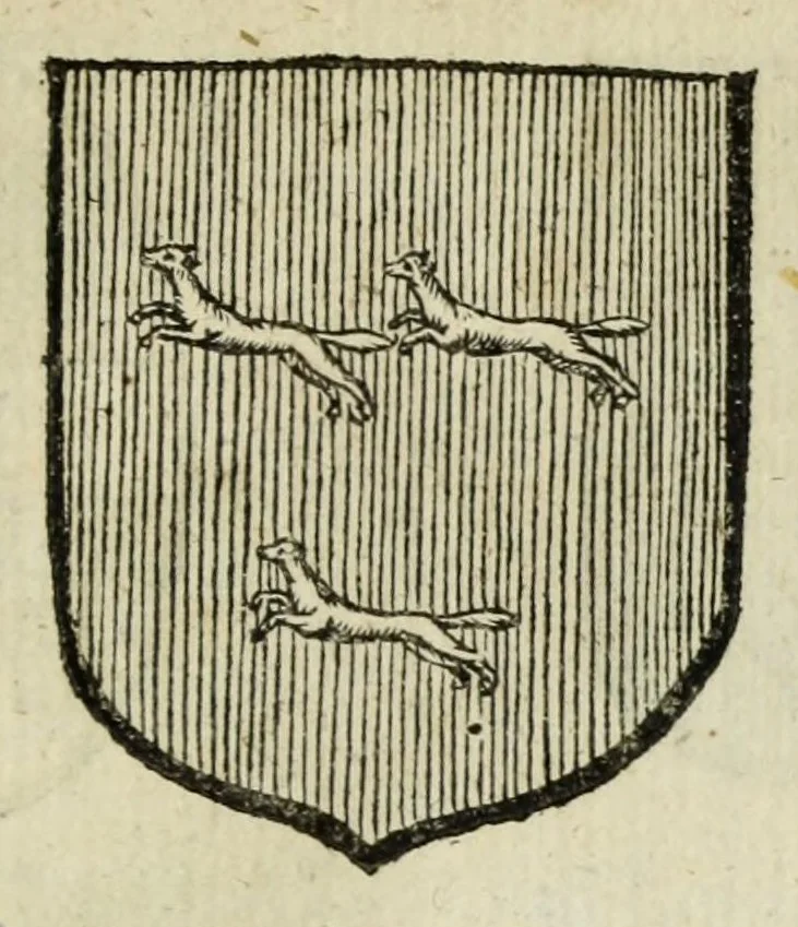 An illustration from Beschryvinge der stad Dordrecht : vervatende haar begin, opkomst, toeneming, en verdere stant ... Als mede een verzamelinge van eenige geslachtboomen, der adelijke, aal-oude, en aanzienlijke heeren-geslachten, van, en in, Dordrecht, enz. ..., 1677, leaf 603