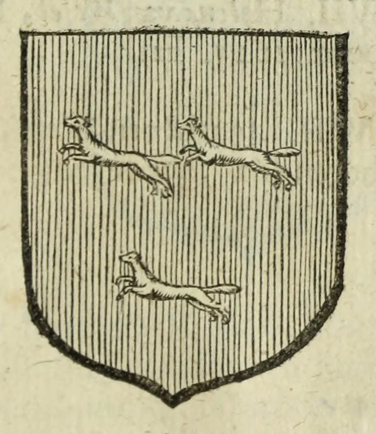 An illustration from Beschryvinge der stad Dordrecht : vervatende haar begin, opkomst, toeneming, en verdere stant ... Als mede een verzamelinge van eenige geslachtboomen, der adelijke, aal-oude, en aanzienlijke heeren-geslachten, van, en in, Dordrecht, enz. ..., 1677, leaf 609