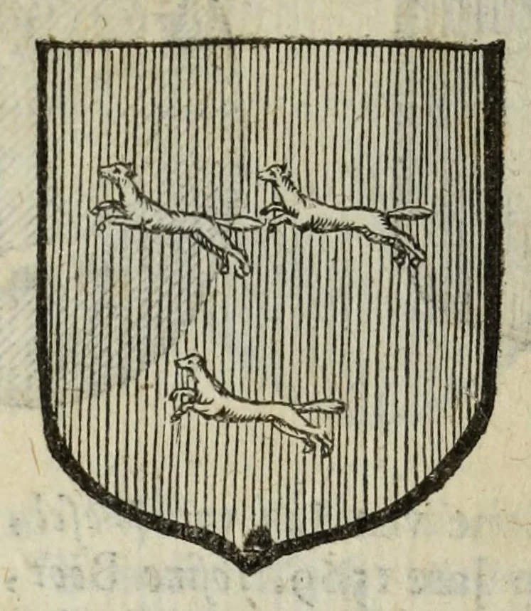 An illustration from Beschryvinge der stad Dordrecht : vervatende haar begin, opkomst, toeneming, en verdere stant ... Als mede een verzamelinge van eenige geslachtboomen, der adelijke, aal-oude, en aanzienlijke heeren-geslachten, van, en in, Dordrecht, enz. ..., 1677, leaf 612