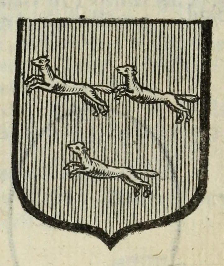 An illustration from Beschryvinge der stad Dordrecht : vervatende haar begin, opkomst, toeneming, en verdere stant ... Als mede een verzamelinge van eenige geslachtboomen, der adelijke, aal-oude, en aanzienlijke heeren-geslachten, van, en in, Dordrecht, enz. ..., 1677, leaf 612