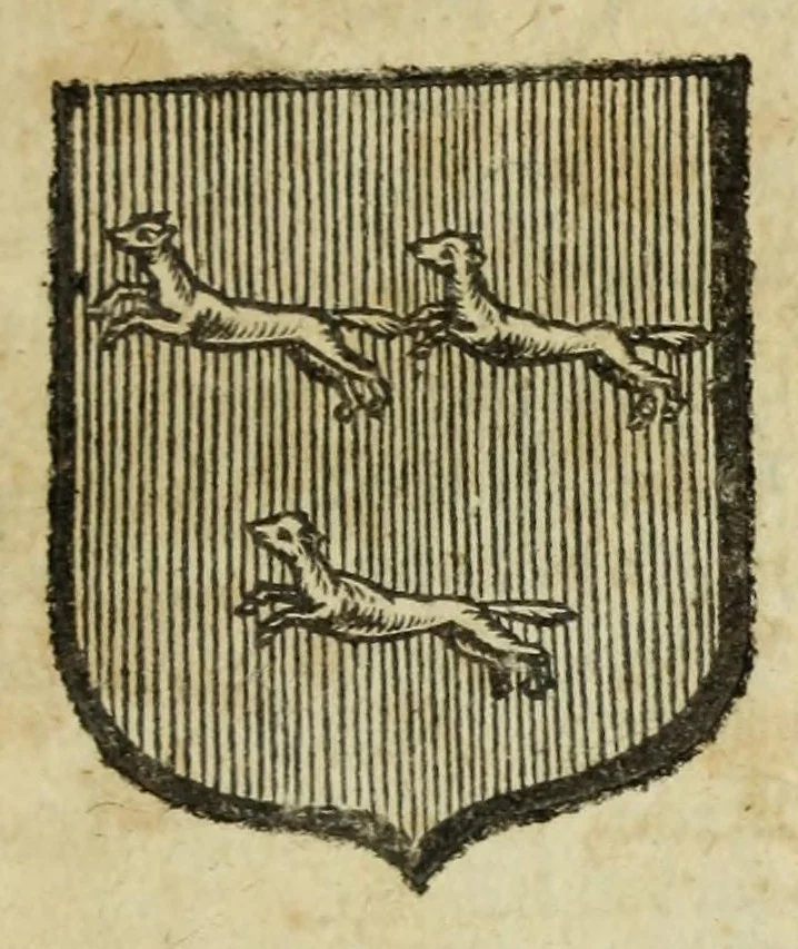 An illustration from Beschryvinge der stad Dordrecht : vervatende haar begin, opkomst, toeneming, en verdere stant ... Als mede een verzamelinge van eenige geslachtboomen, der adelijke, aal-oude, en aanzienlijke heeren-geslachten, van, en in, Dordrecht, enz. ..., 1677, leaf 619