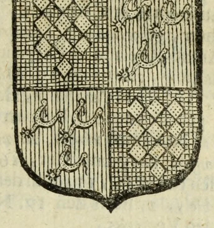 An illustration from Beschryvinge der stad Dordrecht : vervatende haar begin, opkomst, toeneming, en verdere stant ... Als mede een verzamelinge van eenige geslachtboomen, der adelijke, aal-oude, en aanzienlijke heeren-geslachten, van, en in, Dordrecht, enz. ..., 1677, leaf 645
