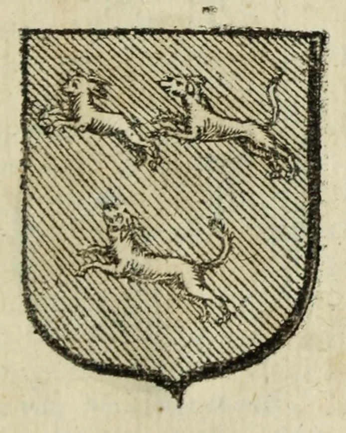 An illustration from Beschryvinge der stad Dordrecht : vervatende haar begin, opkomst, toeneming, en verdere stant ... Als mede een verzamelinge van eenige geslachtboomen, der adelijke, aal-oude, en aanzienlijke heeren-geslachten, van, en in, Dordrecht, enz. ..., 1677, leaf 663