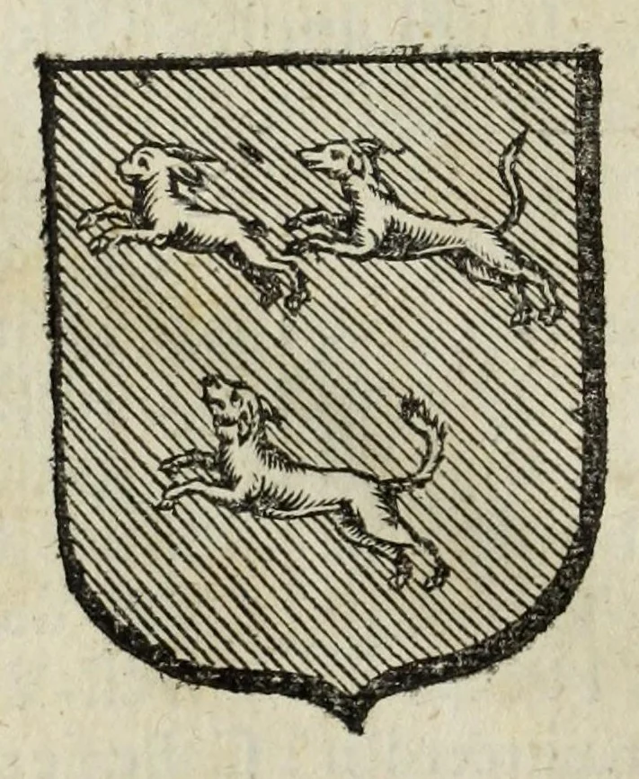 An illustration from Beschryvinge der stad Dordrecht : vervatende haar begin, opkomst, toeneming, en verdere stant ... Als mede een verzamelinge van eenige geslachtboomen, der adelijke, aal-oude, en aanzienlijke heeren-geslachten, van, en in, Dordrecht, enz. ..., 1677, leaf 666