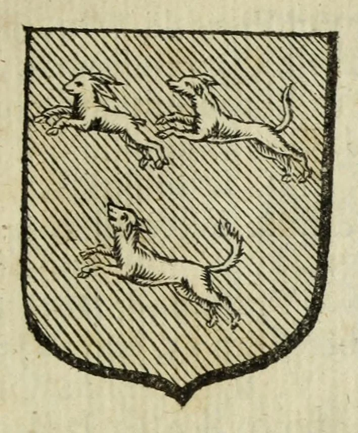 An illustration from Beschryvinge der stad Dordrecht : vervatende haar begin, opkomst, toeneming, en verdere stant ... Als mede een verzamelinge van eenige geslachtboomen, der adelijke, aal-oude, en aanzienlijke heeren-geslachten, van, en in, Dordrecht, enz. ..., 1677, leaf 673