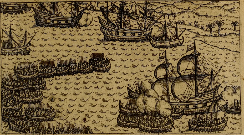 An illustration from Historische beschryvinghe der seer wijt beroemde Coop-stadt Amsterdam : waer inne benevens de eerste beginselen ende opcomsten der stadt, verscheyde privilgien ordonnantien, ende andere ghedenckweerdinghe gheschiedenissen met het ghene de nieuwe vergrootinghen der stadt, als oock de handel ende verre reysen ende de politie betreffende is, tot desen teghenwoordinghen tijt, nae her vervolch der jaeren, verhaelt werdt, 1614, leaf 220