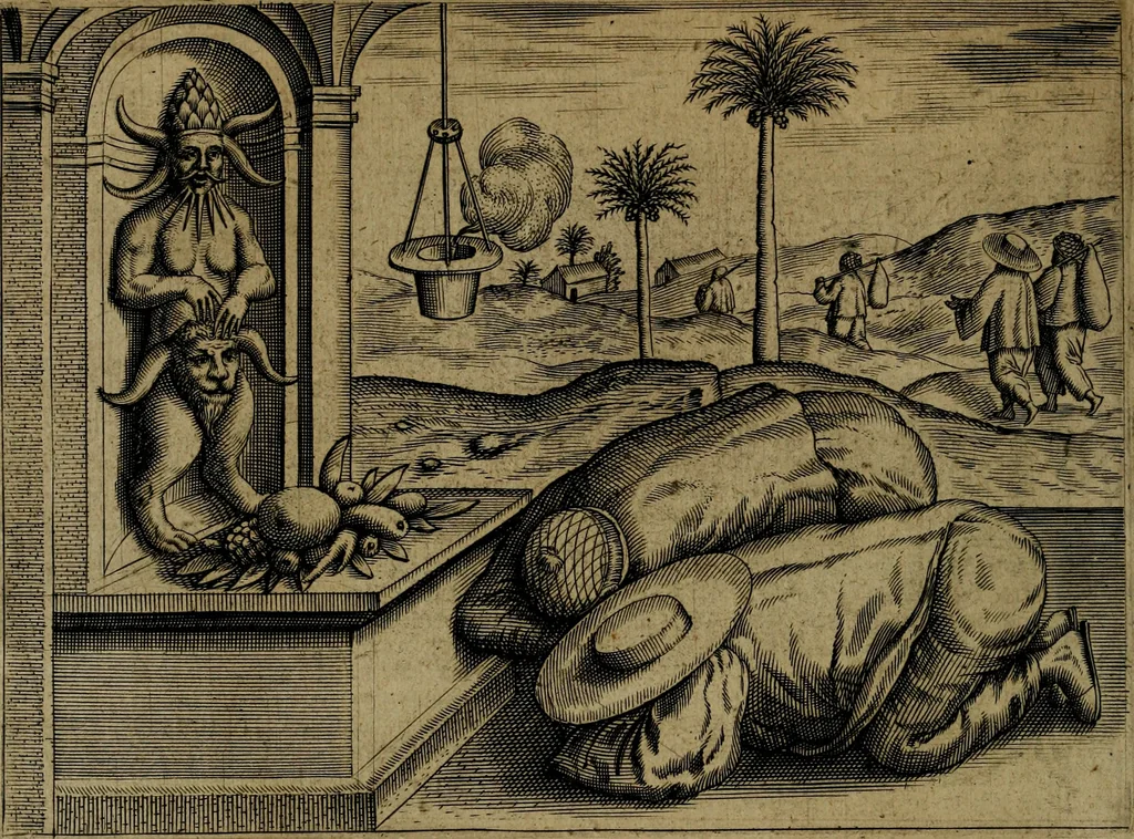 An illustration from Historische beschryvinghe der seer wijt beroemde Coop-stadt Amsterdam : waer inne benevens de eerste beginselen ende opcomsten der stadt, verscheyde privilgien ordonnantien, ende andere ghedenckweerdinghe gheschiedenissen met het ghene de nieuwe vergrootinghen der stadt, als oock de handel ende verre reysen ende de politie betreffende is, tot desen teghenwoordinghen tijt, nae her vervolch der jaeren, verhaelt werdt, 1614, leaf 235