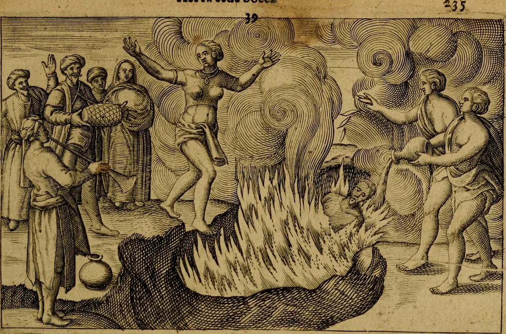 An illustration from Historische beschryvinghe der seer wijt beroemde Coop-stadt Amsterdam : waer inne benevens de eerste beginselen ende opcomsten der stadt, verscheyde privilgien ordonnantien, ende andere ghedenckweerdinghe gheschiedenissen met het ghene de nieuwe vergrootinghen der stadt, als oock de handel ende verre reysen ende de politie betreffende is, tot desen teghenwoordinghen tijt, nae her vervolch der jaeren, verhaelt werdt, 1614, leaf 252