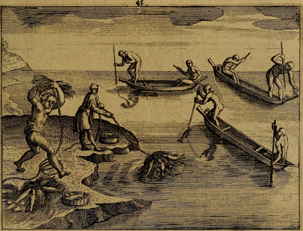 An illustration from Historische beschryvinghe der seer wijt beroemde Coop-stadt Amsterdam : waer inne benevens de eerste beginselen ende opcomsten der stadt, verscheyde privilgien ordonnantien, ende andere ghedenckweerdinghe gheschiedenissen met het ghene de nieuwe vergrootinghen der stadt, als oock de handel ende verre reysen ende de politie betreffende is, tot desen teghenwoordinghen tijt, nae her vervolch der jaeren, verhaelt werdt, 1614, leaf 264