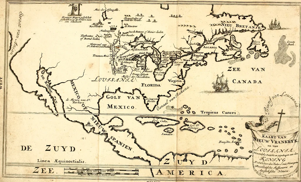 An illustration from Beschryving van Louisania, nieuwelijks ontdekt ten zuidwesten van Niew-Vrankryk, door order van den Koning, 1688, leaf 15
