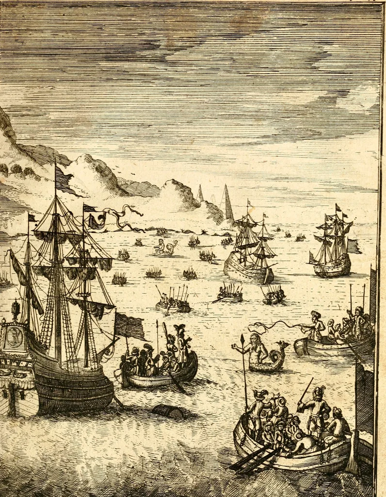 An illustration from Beschryving van Louisania, nieuwelijks ontdekt ten zuidwesten van Niew-Vrankryk, door order van den Koning, 1688, leaf 236