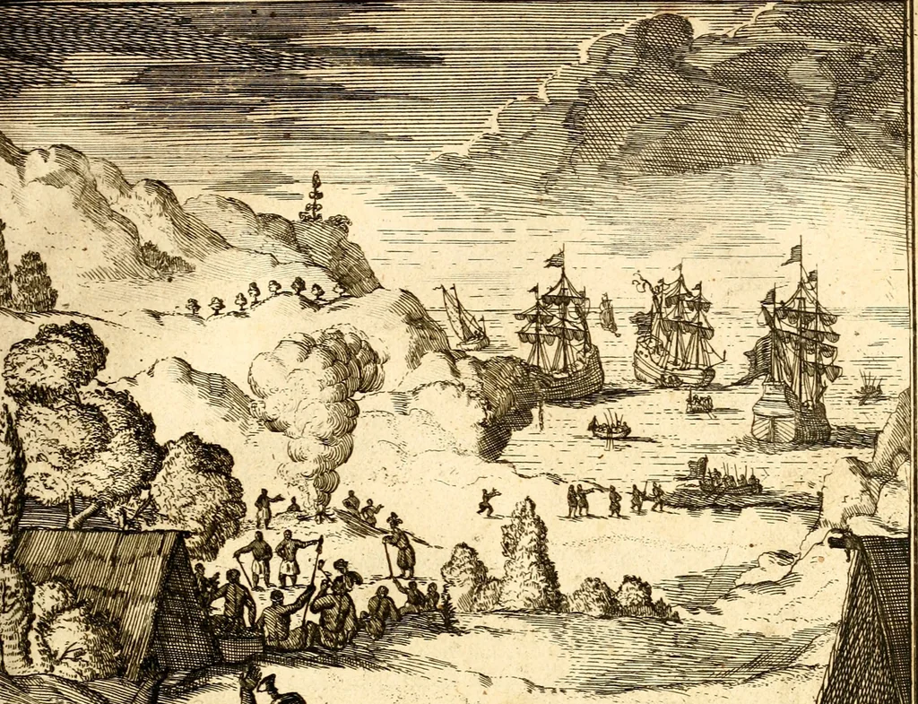An illustration from Beschryving van Louisania, nieuwelijks ontdekt ten zuidwesten van Niew-Vrankryk, door order van den Koning, 1688, leaf 262