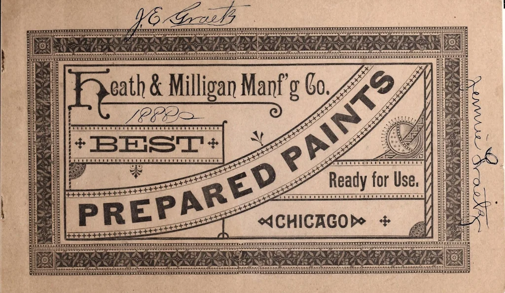 An illustration from Best prepared paints : ready for use., 1880, leaf 1