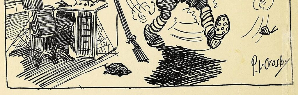 An illustration from Between shots, 1919, leaf 106