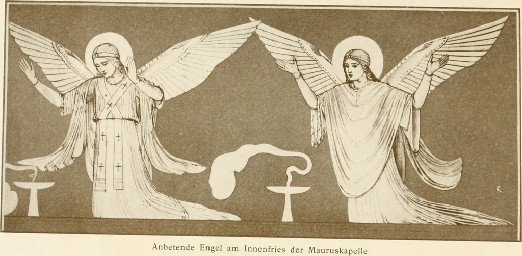 An illustration from Beuroner Kunst; eine Ausdrucksform der christlichen Mystik, 1921, leaf 146