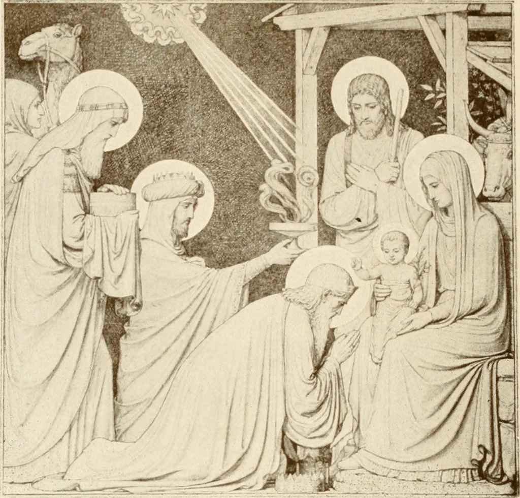 An illustration from Beuroner Kunst; eine Ausdrucksform der christlichen Mystik, 1921, leaf 151
