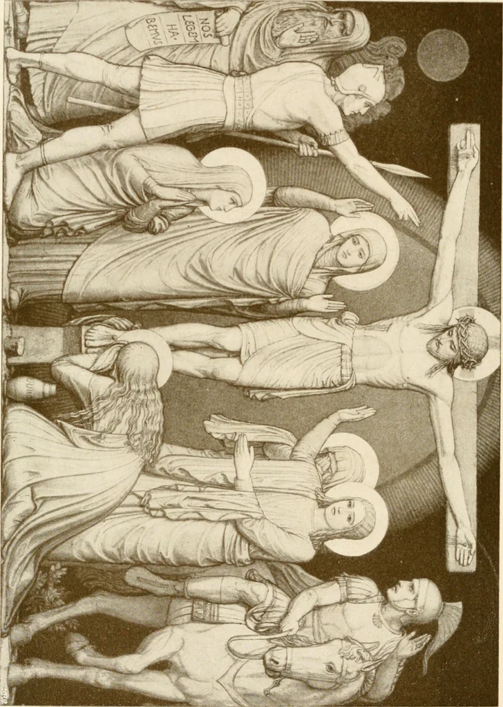An illustration from Beuroner Kunst; eine Ausdrucksform der christlichen Mystik, 1921, leaf 159