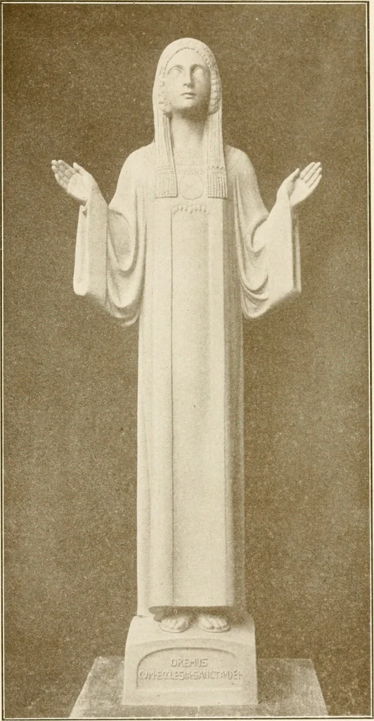 An illustration from Beuroner Kunst; eine Ausdrucksform der christlichen Mystik, 1921, leaf 164