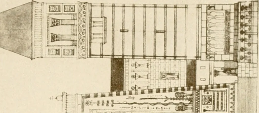 An illustration from Beuroner Kunst; eine Ausdrucksform der christlichen Mystik, 1921, leaf 176