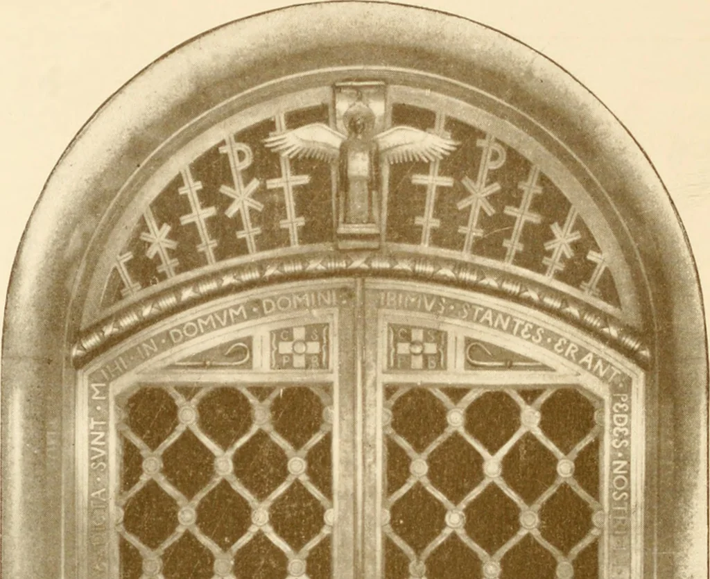 An illustration from Beuroner Kunst; eine Ausdrucksform der christlichen Mystik, 1921, leaf 177