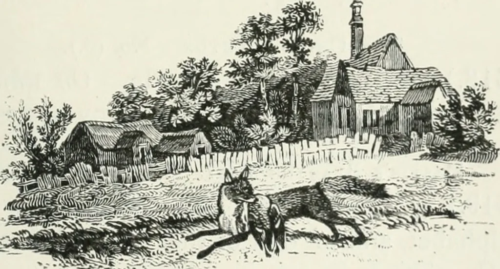 An illustration from The Bewick collector. A descriptive catalogue of the works of Thomas and John Bewick; including cuts, in various states, for books and pamphlets, private gentlemen, public companies, exhibitions, races, newspapers, shop cards, invoice heads, bar bills, coal certificates, broadsides, and other miscellaneous purposes, and wood blocks. With an appendix of portraits, autographs, works of pupils, &c. &c. The whole described from the originals contained in the largest and most perfect collection ever formed, and illustrated with a hundred and twelve cuts, 1866, leaf 298