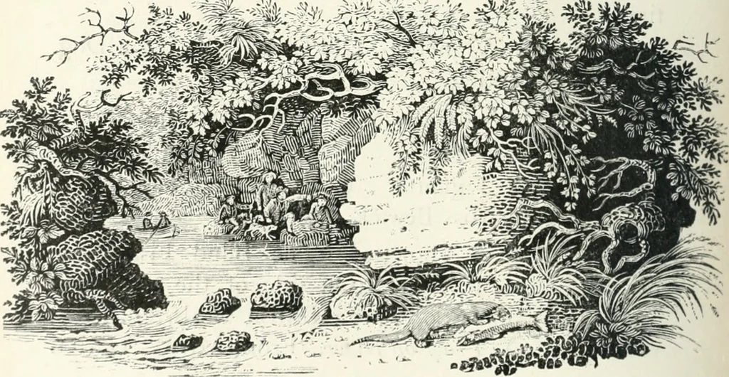 An illustration from The Bewick collector. A descriptive catalogue of the works of Thomas and John Bewick; including cuts, in various states, for books and pamphlets, private gentlemen, public companies, exhibitions, races, newspapers, shop cards, invoice heads, bar bills, coal certificates, broadsides, and other miscellaneous purposes, and wood blocks. With an appendix of portraits, autographs, works of pupils, &c. &c. The whole described from the originals contained in the largest and most perfect collection ever formed, and illustrated with a hundred and twelve cuts, 1866, leaf 331