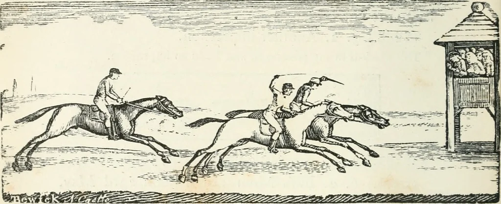 An illustration from The Bewick collector. A descriptive catalogue of the works of Thomas and John Bewick; including cuts, in various states, for books and pamphlets, private gentlemen, public companies, exhibitions, races, newspapers, shop cards, invoice heads, bar bills, coal certificates, broadsides, and other miscellaneous purposes, and wood blocks. With an appendix of portraits, autographs, works of pupils, &c. &c. The whole described from the originals contained in the largest and most perfect collection ever formed, and illustrated with a hundred and twelve cuts, 1866, leaf 373