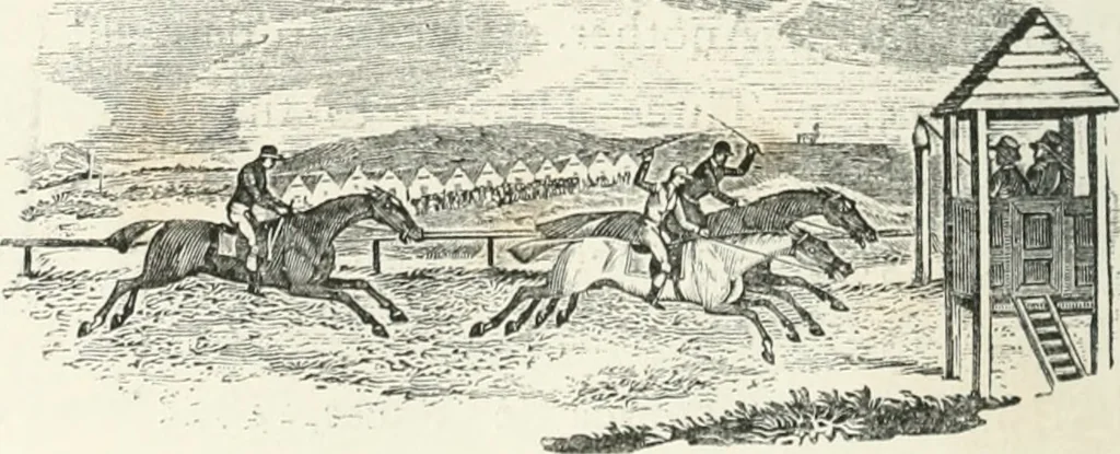 An illustration from The Bewick collector. A descriptive catalogue of the works of Thomas and John Bewick; including cuts, in various states, for books and pamphlets, private gentlemen, public companies, exhibitions, races, newspapers, shop cards, invoice heads, bar bills, coal certificates, broadsides, and other miscellaneous purposes, and wood blocks. With an appendix of portraits, autographs, works of pupils, &c. &c. The whole described from the originals contained in the largest and most perfect collection ever formed, and illustrated with a hundred and twelve cuts, 1866, leaf 375