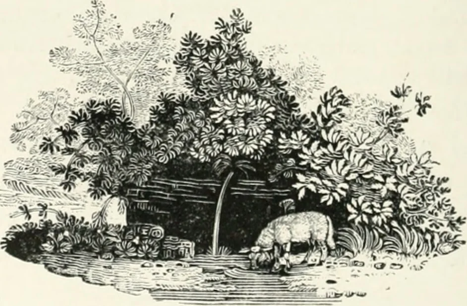 An illustration from The Bewick collector. A descriptive catalogue of the works of Thomas and John Bewick; including cuts, in various states, for books and pamphlets, private gentlemen, public companies, exhibitions, races, newspapers, shop cards, invoice heads, bar bills, coal certificates, broadsides, and other miscellaneous purposes, and wood blocks. With an appendix of portraits, autographs, works of pupils, &c. &c. The whole described from the originals contained in the largest and most perfect collection ever formed, and illustrated with a hundred and twelve cuts, 1866, leaf 431