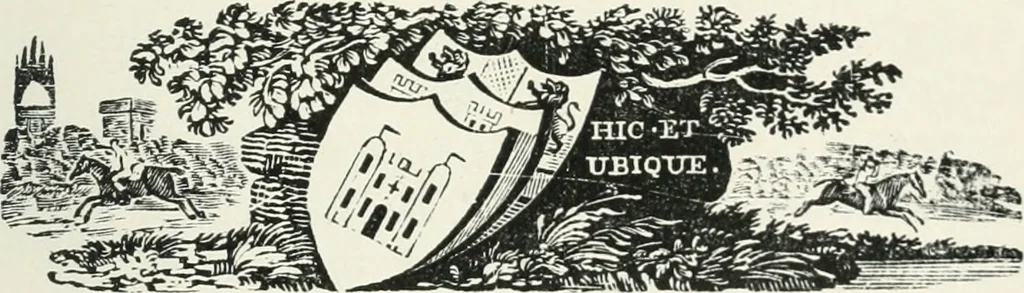 An illustration from The Bewick collector. A descriptive catalogue of the works of Thomas and John Bewick; including cuts, in various states, for books and pamphlets, private gentlemen, public companies, exhibitions, races, newspapers, shop cards, invoice heads, bar bills, coal certificates, broadsides, and other miscellaneous purposes, and wood blocks. With an appendix of portraits, autographs, works of pupils, &c. &c. The whole described from the originals contained in the largest and most perfect collection ever formed, and illustrated with a hundred and twelve cuts, 1866, leaf 436